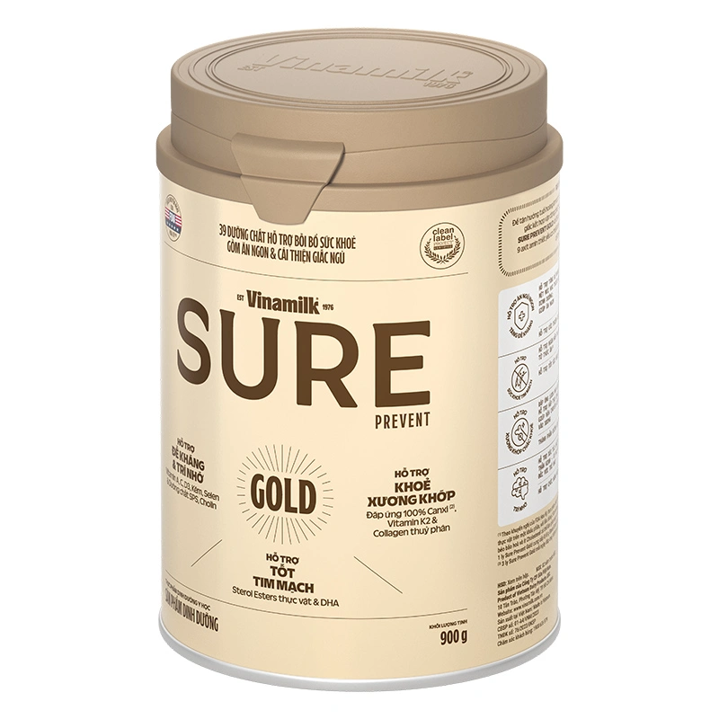 Sữa bột người lớn Vinamilk Sure Prevent Gold hương tự nhiên 900g 5