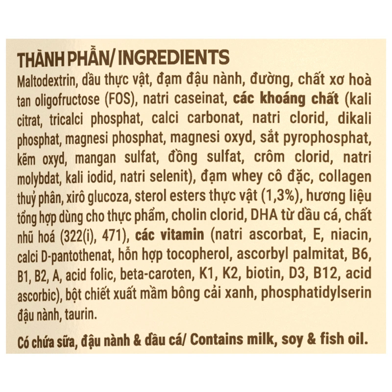 Sữa bột người lớn Vinamilk Sure Prevent Gold hương tự nhiên 900g 9