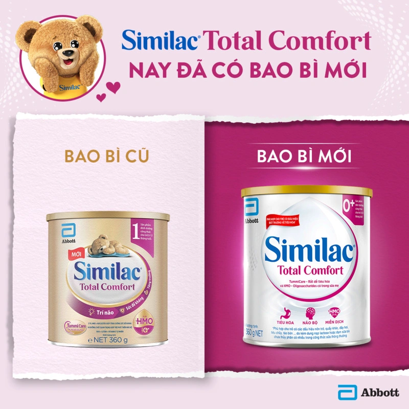 Sữa bột Similac Total Comfort 0+ 360g (0 - 12 tháng) dành cho trẻ không dung nạp đường lactose 10