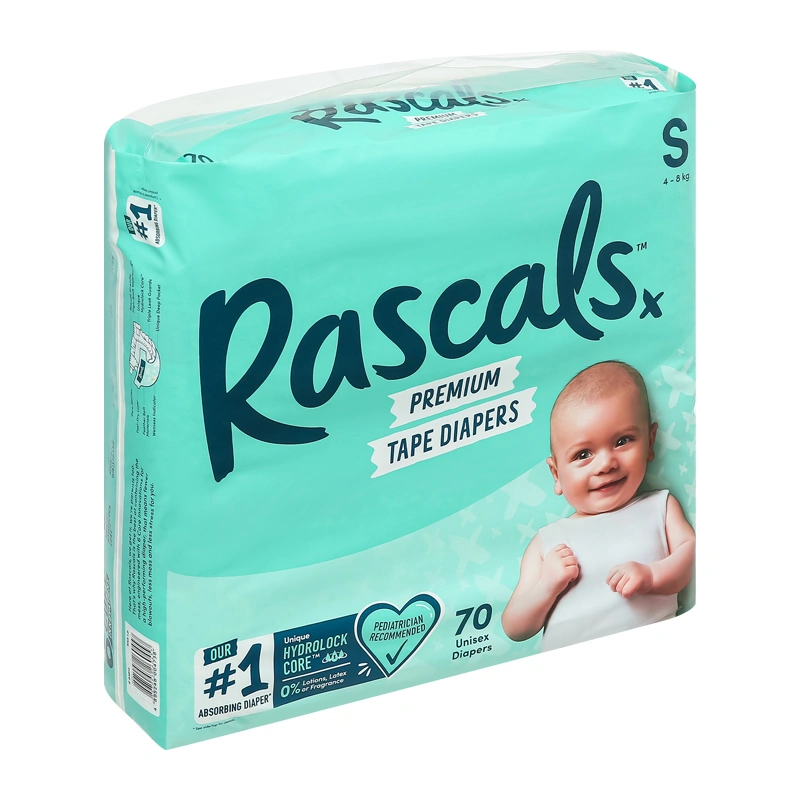 Combo 3 tã dán Rascals size S 70 miếng/bịch (4 - 8 kg) - Giao bao bì ngẫu nhiên 19