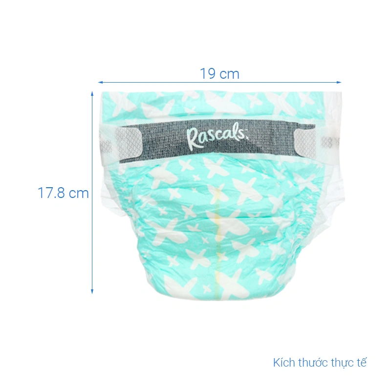 Combo 3 tã dán Rascals size S 70 miếng/bịch (4 - 8 kg) - Giao bao bì ngẫu nhiên 23