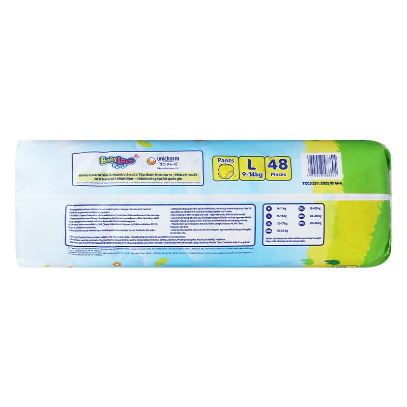 Tã quần BabyLove Capycapy size XL 44 miếng (12 - 17 kg) 30