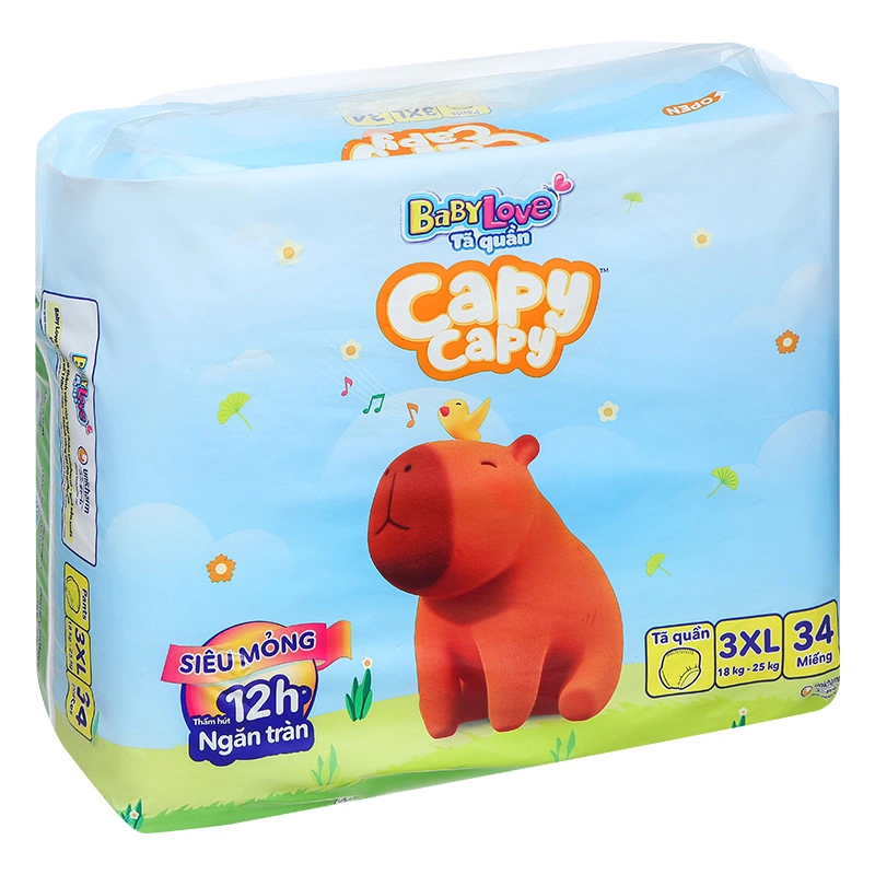 Tã quần BabyLove Capycapy size XL 44 miếng (12 - 17 kg) 16