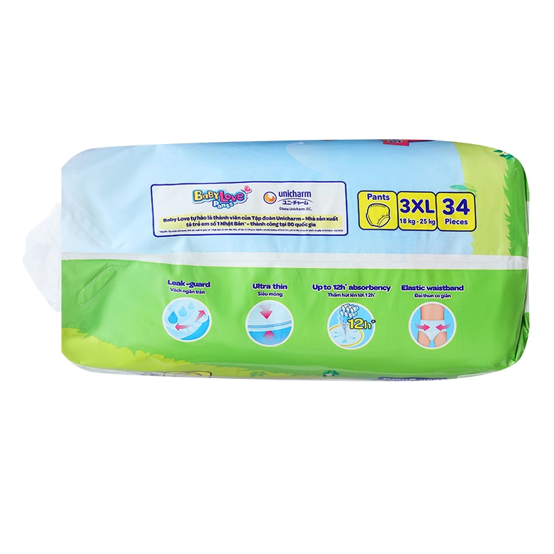 Tã quần BabyLove Capycapy size XL 44 miếng (12 - 17 kg) 17