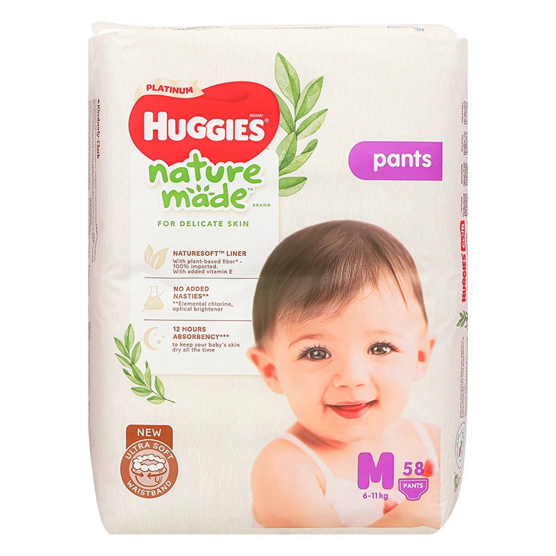 Tã quần Huggies Platinum nature made siêu cao cấp size L 44 miếng (9 - 14 kg) - Giao bao bì ngẫu nhiên 20
