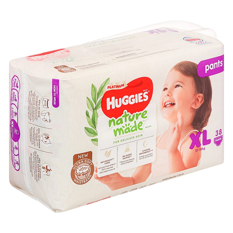 Tã quần Huggies Platinum nature made siêu cao cấp size L 44 miếng (9 - 14 kg) - Giao bao bì ngẫu nhiên 38