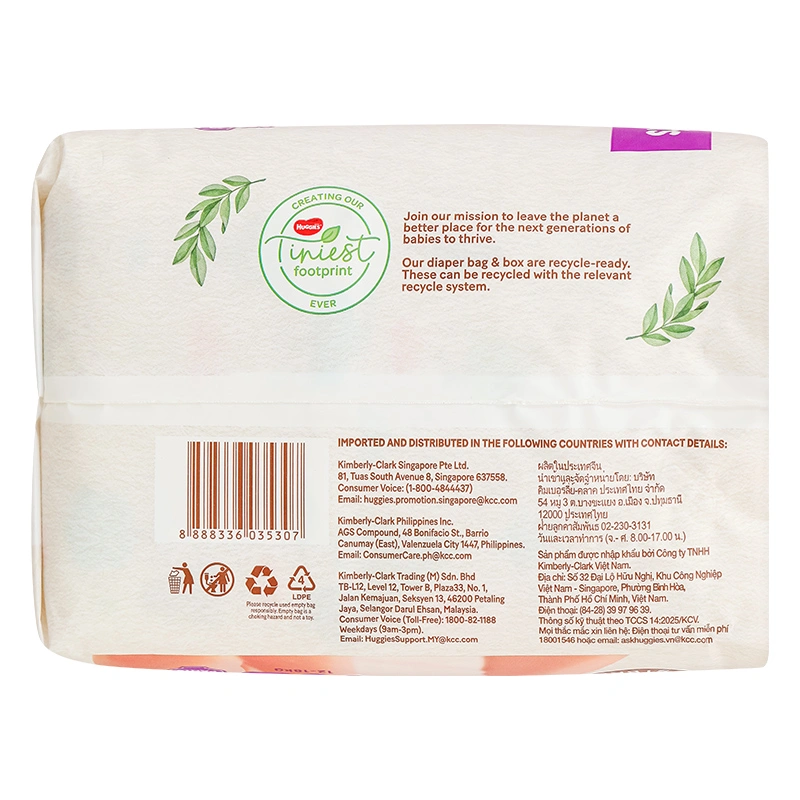 Tã quần Huggies Platinum nature made siêu cao cấp size L 44 miếng (9 - 14 kg) - Giao bao bì ngẫu nhiên 40