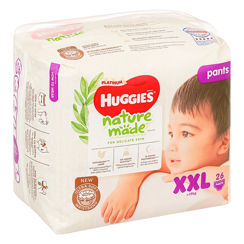 Tã quần Huggies Platinum nature made siêu cao cấp size L 44 miếng (9 - 14 kg) - Giao bao bì ngẫu nhiên 54