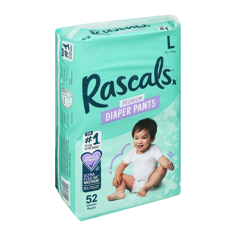 Combo 3 tã quần Rascals size L 52 miếng/bịch (10 - 15 kg) - Giao bao bì ngẫu nhiên 18