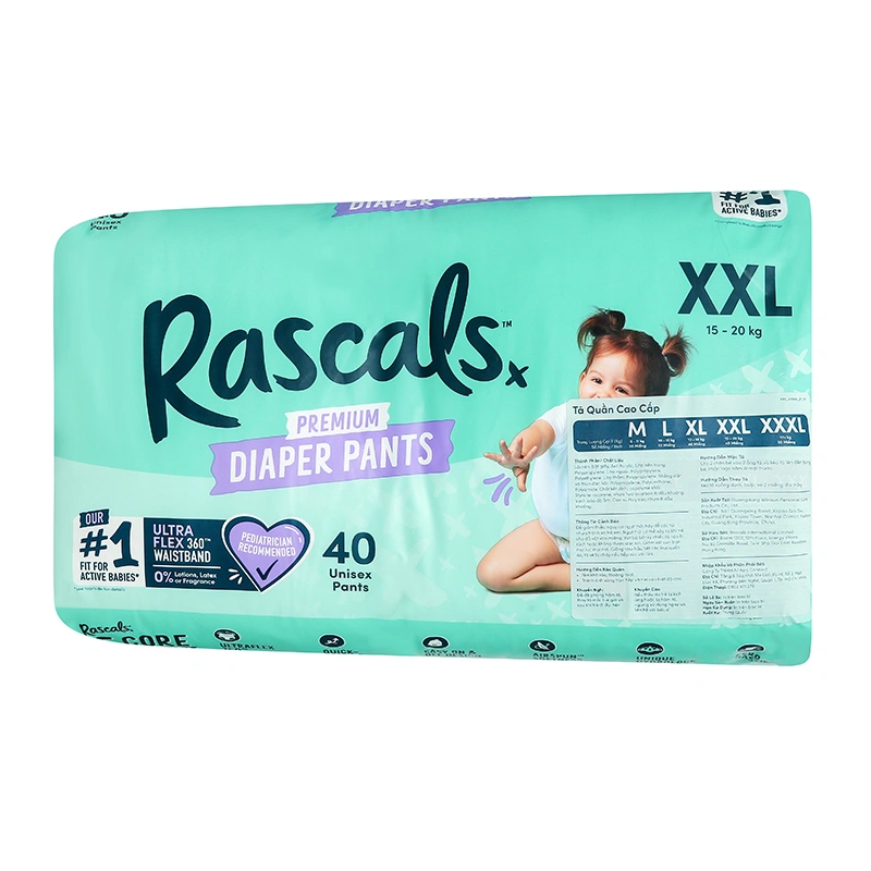 Combo 3 tã quần Rascals size XXL 40 miếng/bịch (15 - 20 kg) - Giao bao bì ngẫu nhiên 18