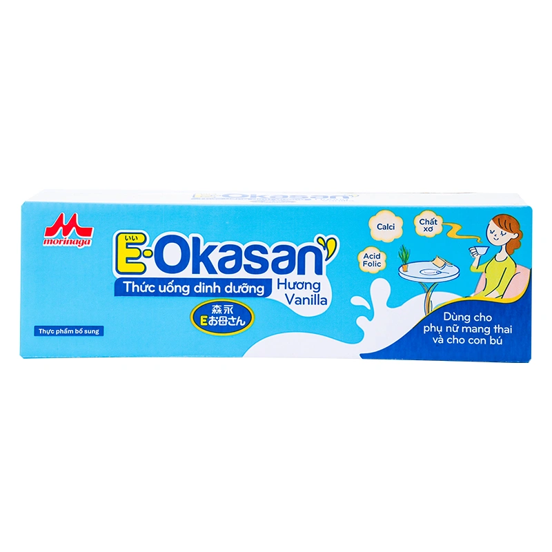 Thùng 24 hộp sữa bầu Morinaga E-Okasan hương vani 190 ml 2