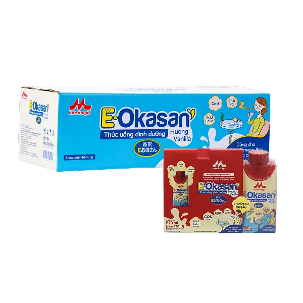 Thùng 24 hộp sữa bầu Morinaga E-Okasan