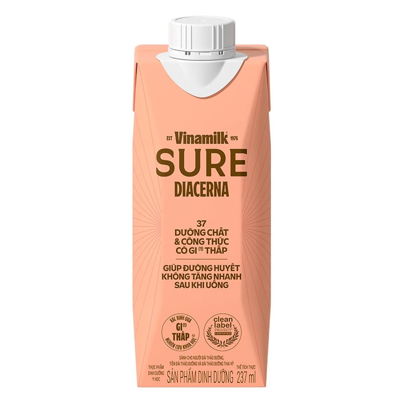 Lốc 3 sữa nước dinh dưỡng người lớn Vinamilk Sure Dicerna hương tự nhiên 237 ml 17