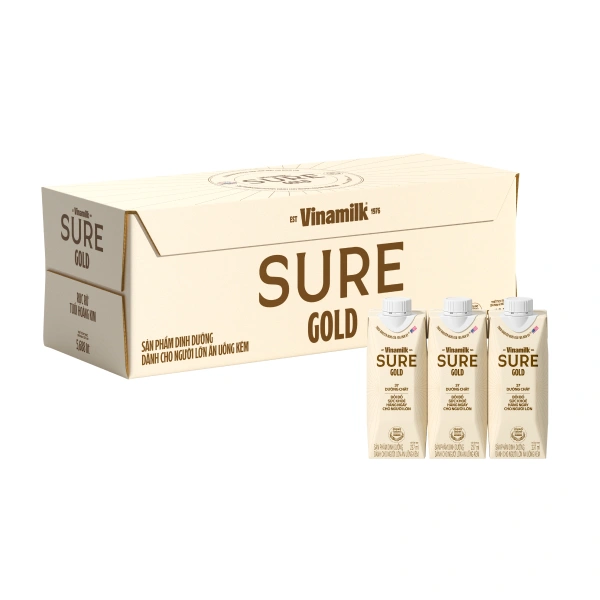 Thùng 24 sữa nước dinh dưỡng người lớn Vinamilk Sure Gold