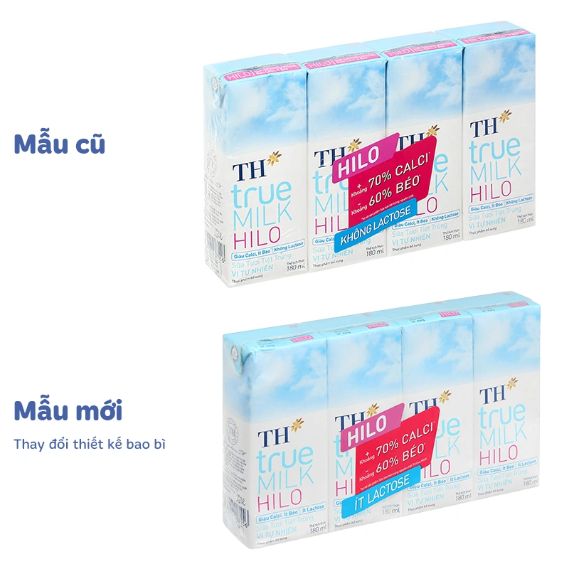 Thùng 48 hộp sữa tươi tiệt trùng TH true MILK Hilo không đường 180 ml (từ 1 tuổi) 3