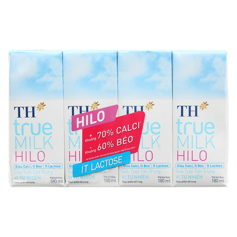 Thùng 48 hộp sữa tươi tiệt trùng TH true MILK Hilo không đường 180 ml (từ 1 tuổi) 6