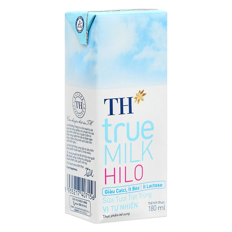 Thùng 48 hộp sữa tươi tiệt trùng TH true MILK Hilo không đường 180 ml (từ 1 tuổi) 9