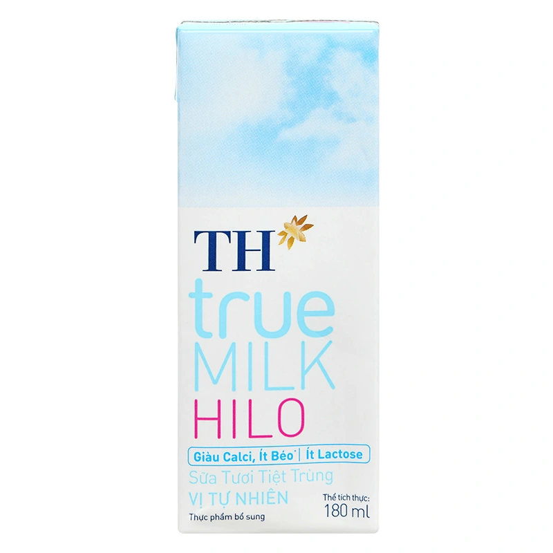 Thùng 48 hộp sữa tươi tiệt trùng TH true MILK Hilo không đường 180 ml (từ 1 tuổi) 10