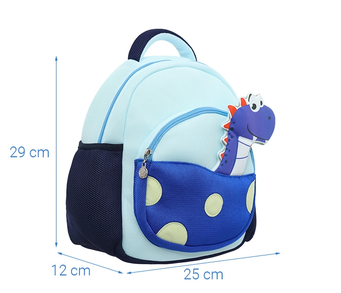 Balo cho bé PANNA8 E2601 khủng long màu xanh dương 11
