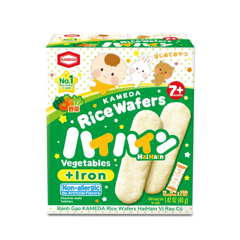 Bánh gạo ăn dặm HaiHain nguyên vị 40g (từ 7 tháng) 12