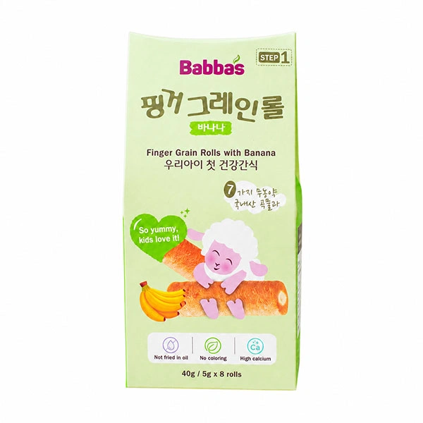 Bánh ngũ cốc ăn dặm Babba's vị chuối