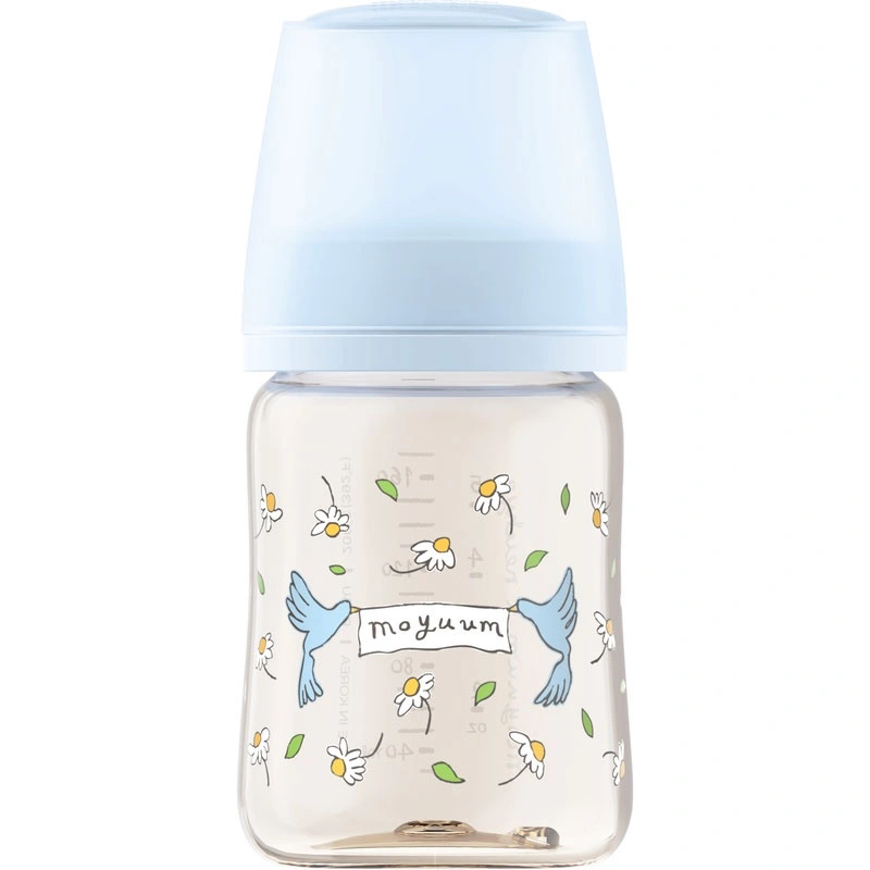Bình sữa nhựa PPSU Moyuum Premium cổ rộng All In One Bottle  270 ml - Blooming (3 - 6 tháng) 10