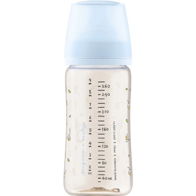 Bình sữa nhựa PPSU Moyuum Premium cổ rộng All In One Bottle  270 ml - Blooming (3 - 6 tháng) 3