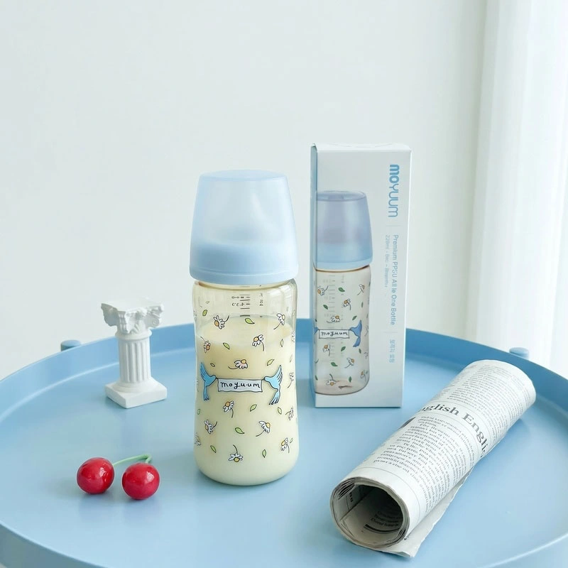 Bình sữa nhựa PPSU Moyuum Premium cổ rộng All In One Bottle  270 ml - Blooming (3 - 6 tháng) 5