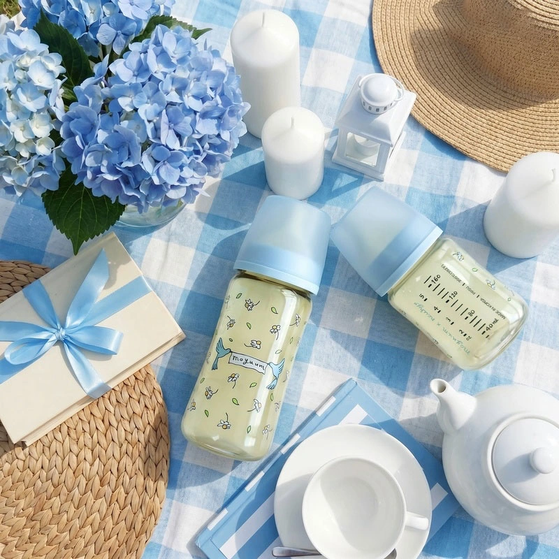 Bình sữa nhựa PPSU Moyuum Premium cổ rộng All In One Bottle  270 ml - Blooming (3 - 6 tháng) 8