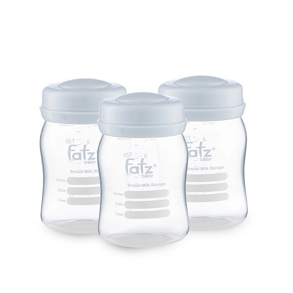 Bộ 3 bình trữ sữa màu xanh Fatzbaby (150ml/bình) FB0120NX - KM
