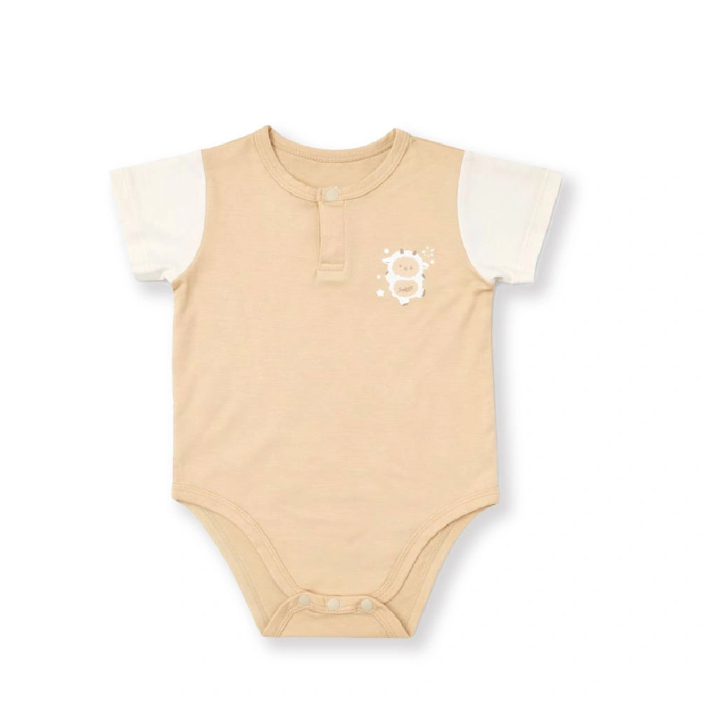 Bodysuit bé trai sợi tre Lullaby NH624C màu xanh 4