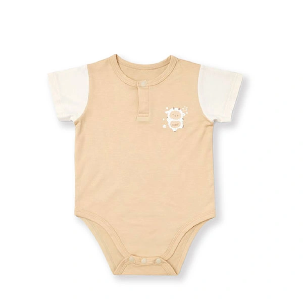 Bodysuit bé trai sợi tre Lullaby NH624C màu xanh 3