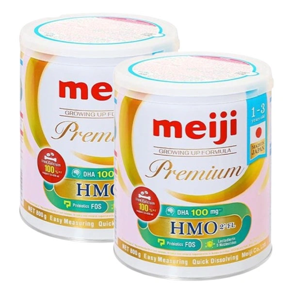 Com bo 2 sữa bột Meiji Growing Up Formula Premium