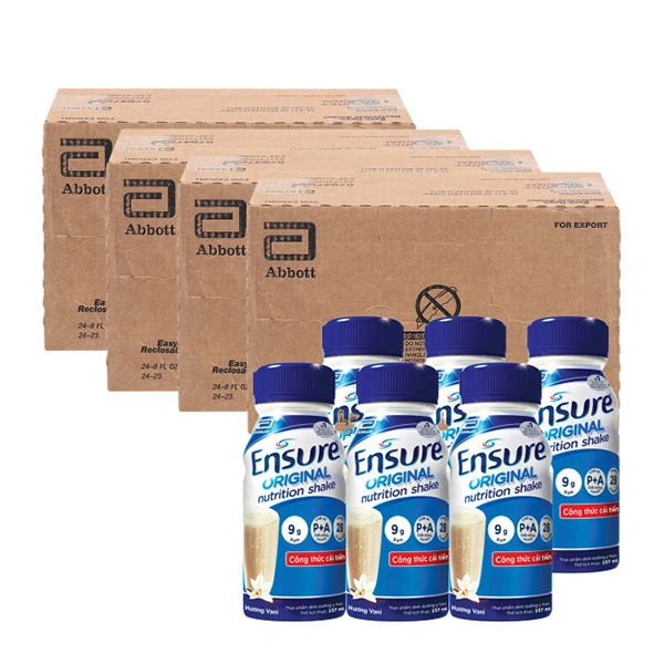 Combo 4 thùng sữa bột người lớn pha sẵn Ensure Original