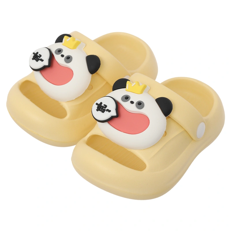 Dép quai ngang cho bé HappyTime S711 màu vàng 2
