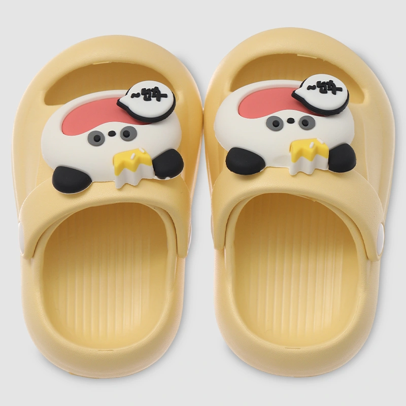 Dép quai ngang cho bé HappyTime S711 màu vàng 8