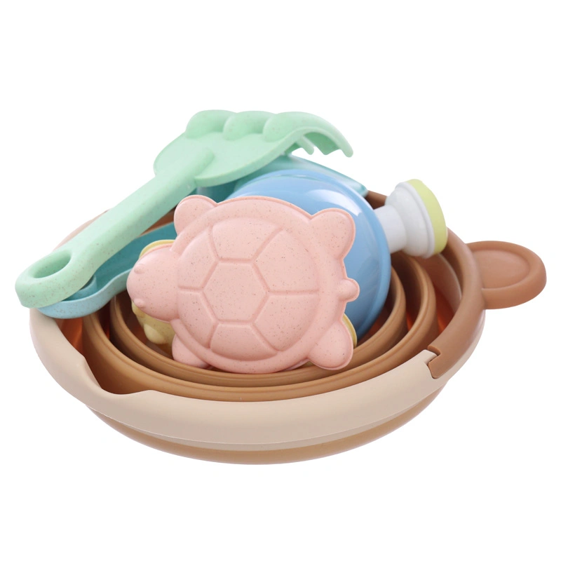 Đồ chơi unisex bộ xúc cát bãi biển Happytime 0768 gấu nâu 3