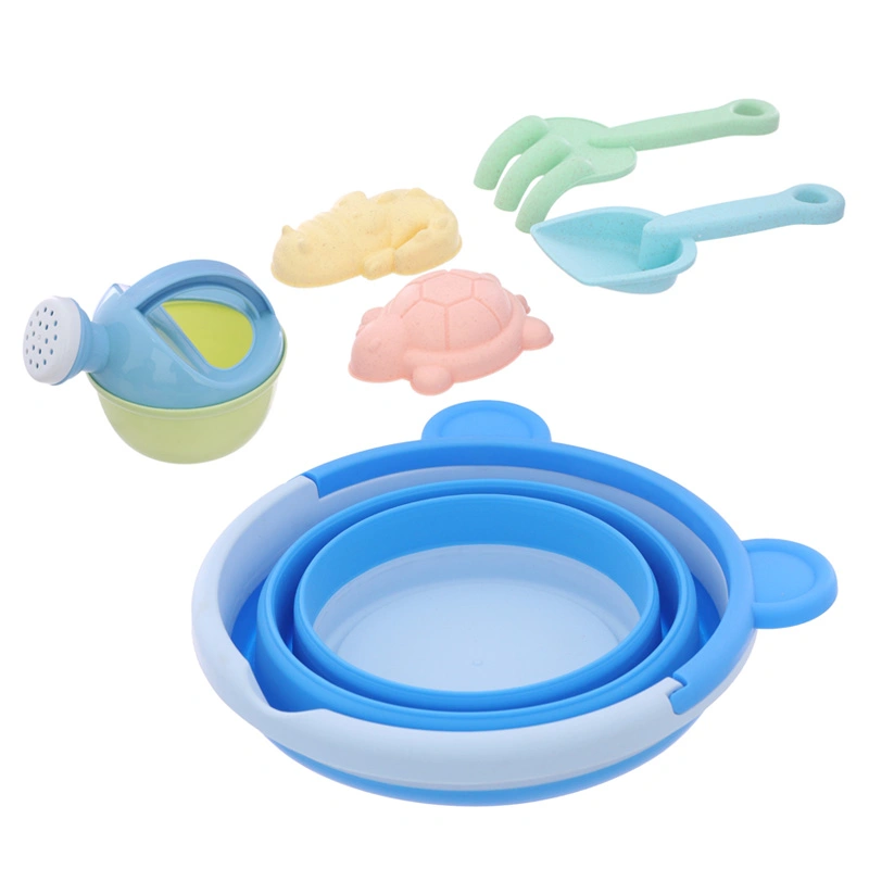 Đồ chơi unisex bộ xúc cát bãi biển Happytime 0768 gấu nâu 14
