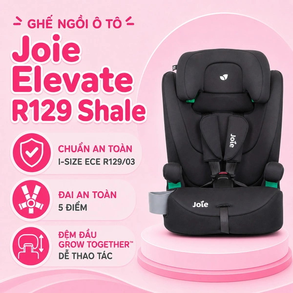 Ghế ngồi ô tô Joie Elevate R129 Shale (15 tháng - 12 tuổi) 1