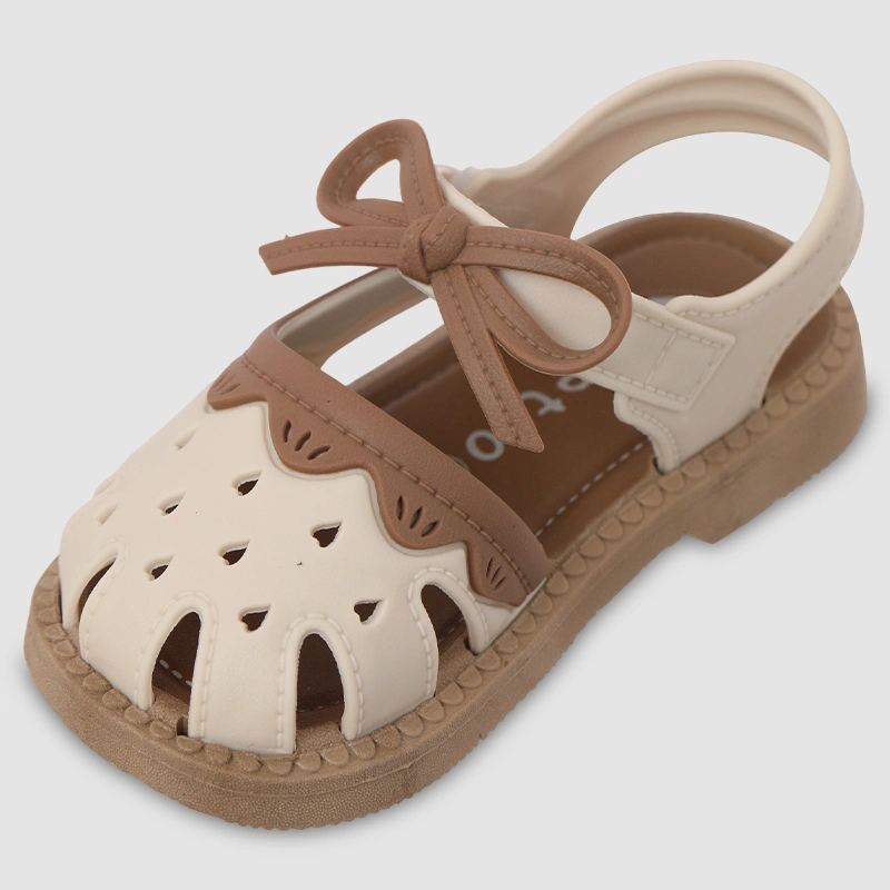 Giày sandal cho bé HappyTime SD010 màu trắng - nâu 4