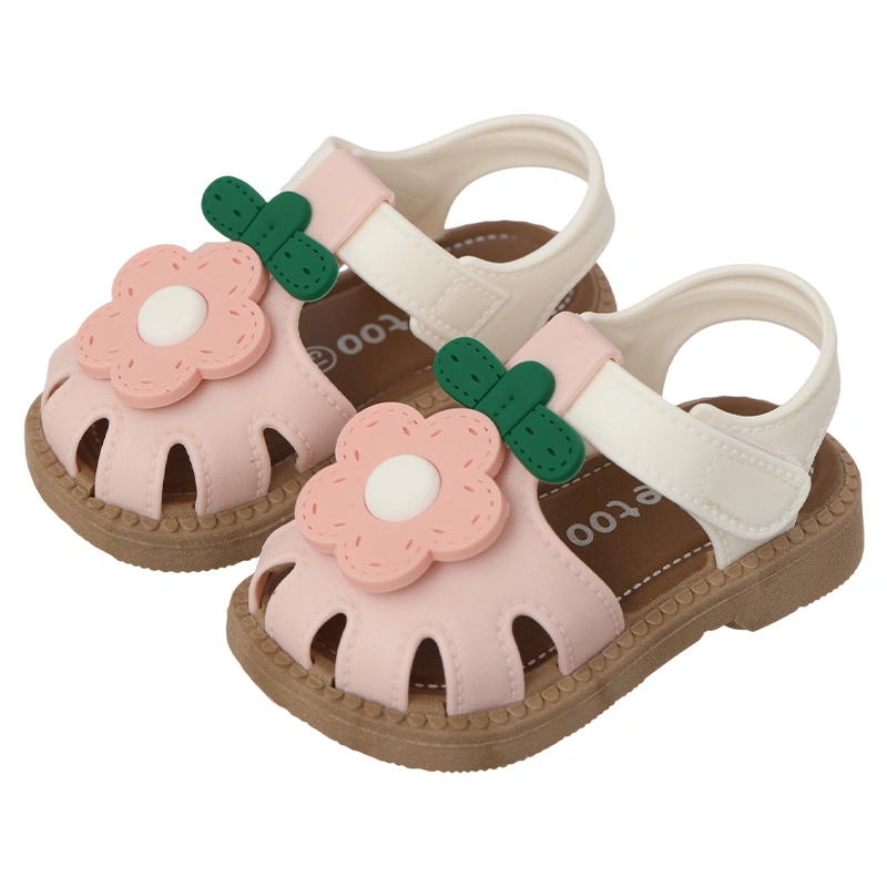 Giày sandal cho bé HappyTime SD011 màu trắng - hồng 2