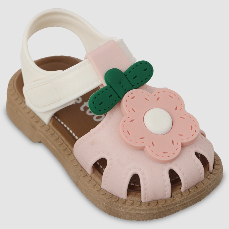 Giày sandal cho bé HappyTime SD011 màu trắng - hồng 3