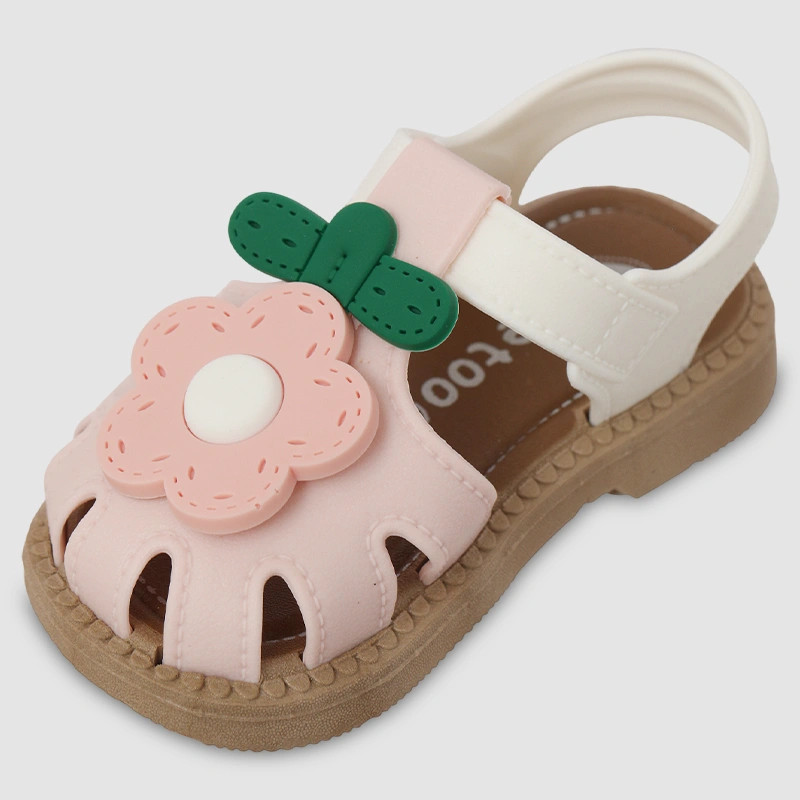 Giày sandal cho bé HappyTime SD011 màu trắng - hồng 4