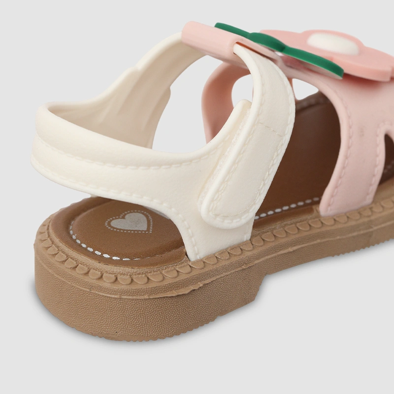 Giày sandal cho bé HappyTime SD011 màu trắng - hồng 8