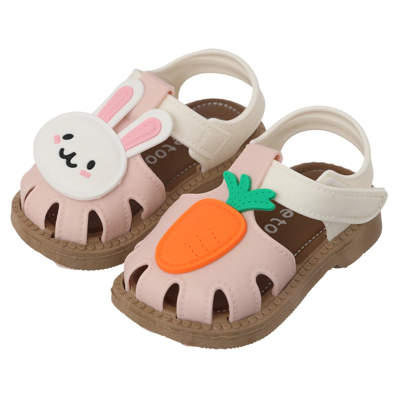 Giày sandal cho bé HappyTime SD012 màu trắng - hồng 2