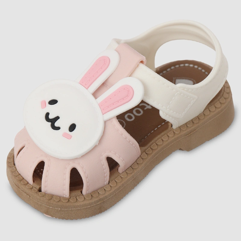 Giày sandal cho bé HappyTime SD012 màu trắng - hồng 4