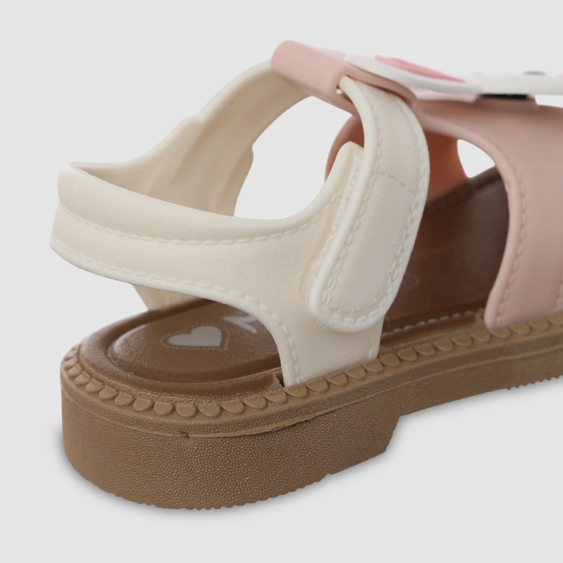 Giày sandal cho bé HappyTime SD012 màu trắng - hồng 8