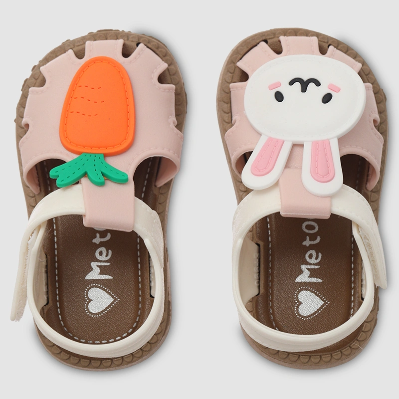 Giày sandal cho bé HappyTime SD012 màu trắng - hồng 9