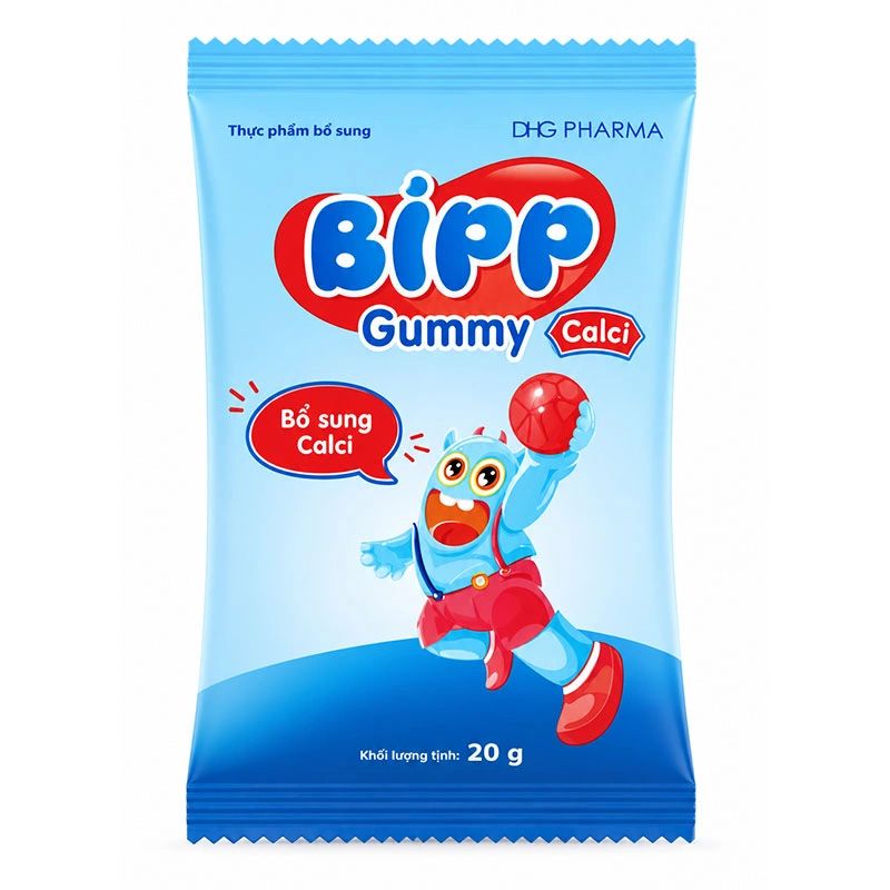 Kẹo dẻo Bipp Gummy bổ sung canxi hỗ trợ tăng chiều cao hương trái cây, 20g dạng viên (từ 3 tuổi) 2