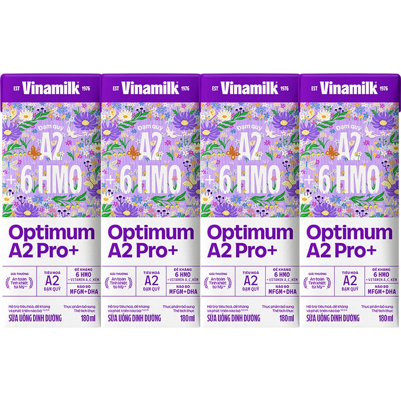Lốc 4 hộp sữa pha sẵn Optimum A2 Pro+ 180 ml (từ 1 tuổi) 2